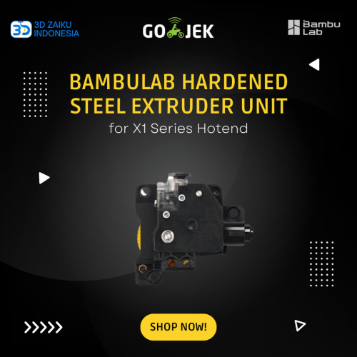 Original Bambulab Hardened Steel Extruder Unit for X1 Series Hotend